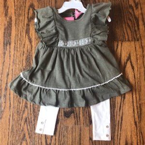 NWT Isaac Mizrahi  dress, leggings and headband